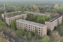 Soviet wasteland abandoned military base in Eastern Germany 