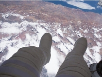 Spacewalk over Argentina ISS