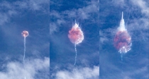 SpaceXs Falcon  rocket intentionally blows up in the skies over Cape Canaveral during this mornings successful abort test