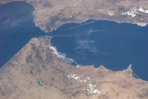 Spain Morocco and the Strait of Gibraltar from the International Space Station 