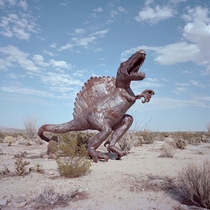 Spinosaurus One of the enormous metal sculptures by artist ricardo breceda scattered around borrego springs in the desert east of San Diego By Eyetwist 