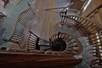 Spiral Staircase Inside the Abandoned Log Mansion - Another Top Discovery of  