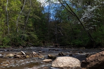 Springtime along Brandywine Creek in Cuyahoga Valley National Park OC 