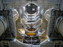 SRBs Stacked in the VAB Awaiting Discovery 