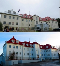 St Jsefs hospital built in  in Hafnarfjrur Iceland Before and after restoration