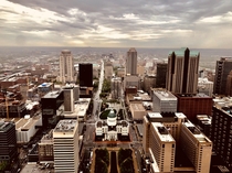 St Louis Missouri from the arch