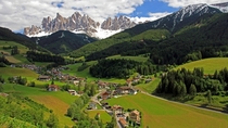 St Magdalena Village in South Tirol Italy 