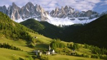 St Magdalena Village in Val Di Funes South Tirol Italy 