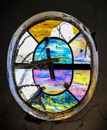 Stained glass from an abandoned church in Indiana