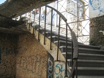 Staircase in abandonedruined mansion in Guadalajara Mexico I sneaked in and took pictures about  years ago right before the house was unexpectedly demolished