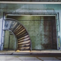 Staircase in an abandoned plaza in Pakistan