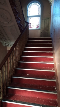Staircase in an old convent County Westmeath Ireland