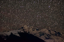 Star Trails at Mount Trishul 