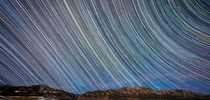 Star trails over the Rocky Mountains near Boulder CO  OC
