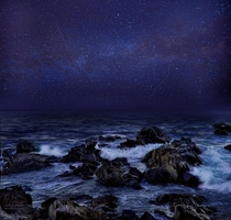 Starry Night on the Coast of Maine 