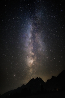 Stars over Grand Teton National Park