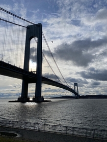 Staten Island and Verrazano-Narrows Bridge New York City