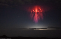 Stephen Hummel takes a   hour picture of a Red Sprite above Mount Locke in Texas