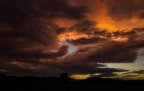 storm clouds at sunset - southern kentucky