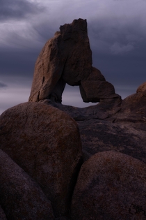 Stormy morning at Boot Arch - Alabama Hills CA USA - 