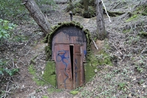 Strange little room somewhere in Big Basin Redwoods State Park California 