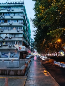Street after rain China