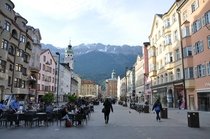 Street level Innsbruck Austria 