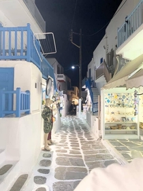 Streets of Mykonos Greece 