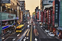 Streets of Taichung City Taiwan