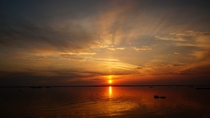 Stunning sunset over Lake Erie Buffalo 