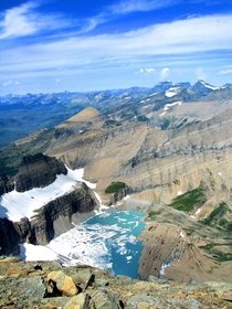 Summit of Mount Gould Glacier National Park Montana USA 