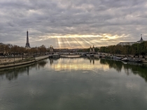 Sun rays in Paris 