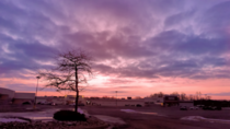 Sunrise at a Mall parking lot Pennsylvania US Panasonic DMC-ZS