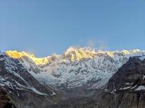 Sunrise at Annapurna Base Camp 