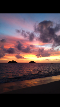 Sunrise at Lanikai Beach Hawaii 