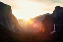 Sunrise at Tunnel View Yosemite National Park 