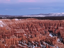 Sunrise from Bryce Point Bryce Canyon  OC x