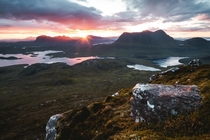 Sunrise from the eastern summit of Stac Pollaidh - Scotland 