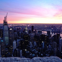 Sunrise from the empire state building