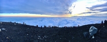 Sunrise from the top of Mt Fuji