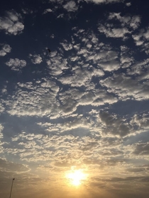 Sunrise in Anbar Province Iraq  
