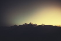 Sunrise in Annapurna Mountain Nepal 