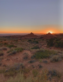 Sunrise in Arches National Park UT USA 