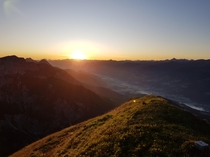 Sunrise in Austria Ramsau 