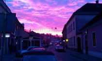 Sunrise in my hometown Krapina Croatia 