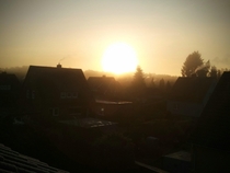 Sunrise in Northern Germany Niedersachsen
