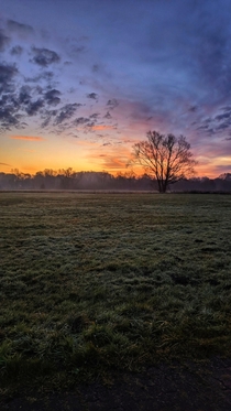 Sunrise in Northern Germany Photographed with a smartphone