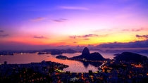 Sunrise in Rio de Janeiro Brazil 