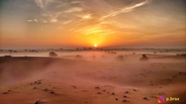 Sunrise in the Emirates Desert 