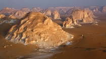 Sunrise in the White Desert Sahara al Beyda Egypt 
